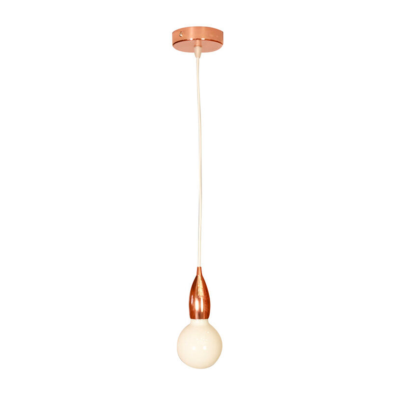 Kit de Suspension Luminaire Design Cuivre avec Douille Métal E27, Câble Tissu Blanc 3m & Pavillon Métal – Idéal Rénovation & Déco Intérieure Tibelec Kit de Suspension Luminaire Design Cuivre avec Douille Métal E27, Câble Tissu Blanc 3m & Pavillon Métal – Idéal Rénovation & Déco Intérieure Tibelec