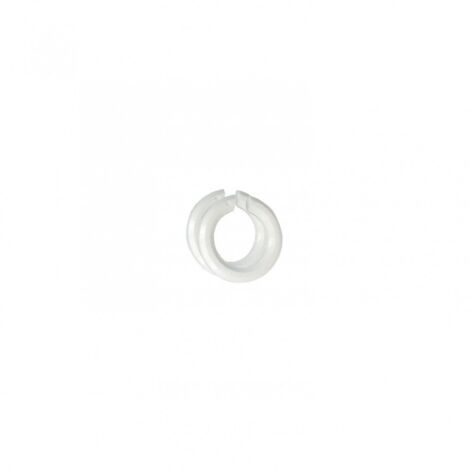 TIBELEC Lot de 2 bagues abat-jour B22 / E14 TIBELEC, plastique, blanc