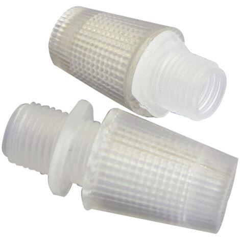 TIBELEC Lot de 2 serre câbles TIBELEC, plastique, blanc