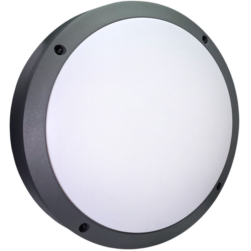 Maia Hublot led Rond Alu Gris 15W 2000LM IP65 – Puissance et Résistance pour l'Éclairage Extérieur - Tibelec