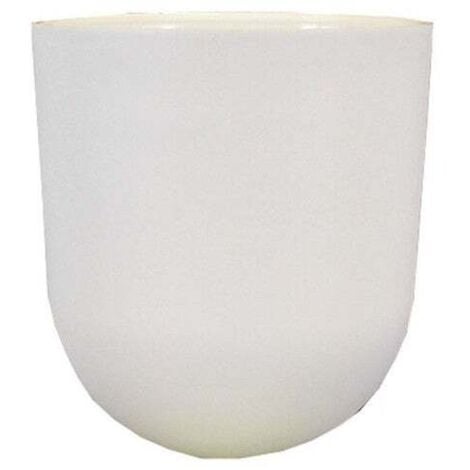 CENTRALE BRICO Pavillon cache-fils plastique blanc cylindrique arrondi, diam. 70mm - Tibelec