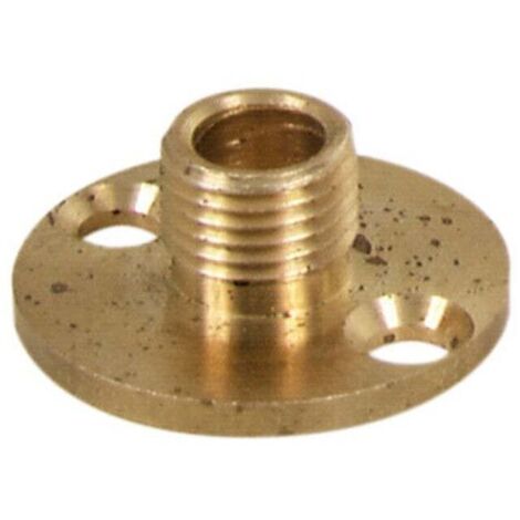 Tibelec – Raccord à plaque en laiton 25 mm – Pas 10x1 pour douille femelle – Installation facile avec vis de 3 mm – Pour luminaires personnalisés