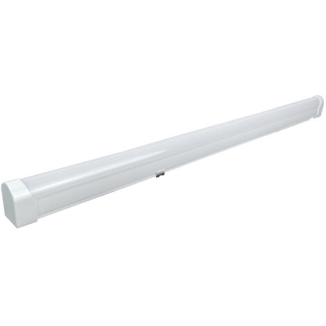 Tibelec – Réglette LED 10W 900 lumens 4000K blanc neutre – Branchement direct – Installation murale ou plafond – Économie d'énergie