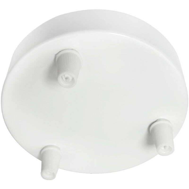 Plafonnier métal rond blanc 3 câbles D.120MM Tibelec Plafonnier métal rond blanc 3 câbles D.120MM Tibelec