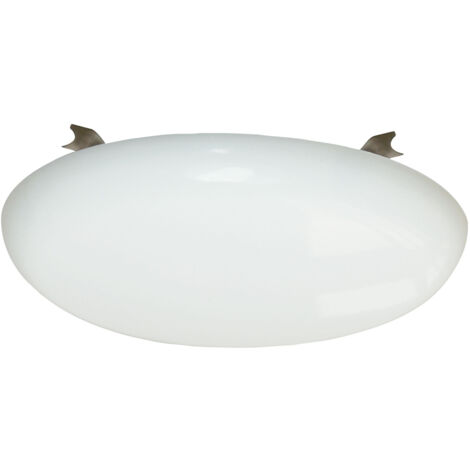 Tibelec – Rosace cache-fil en plastique blanc 95mm – Hauteur 16mm – Fixation sécurisée avec pattes métalliques – Pour installations domestiques