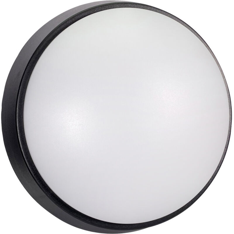 Vela Hublot led Rond Noir 12W 1080LM Couleurs de Lumière Réglables IP54 – Éclairage Personnalisable et Résistant - Tibelec