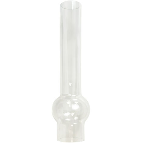 Tibelec – Verre Matador pour lampe à pétrole – Verre clair translucide – Hauteur 260mm, diamètre 53mm – Accessoire luminaire