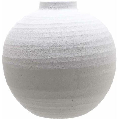 Tiber Large Vase - Ceramic - L36 x W36 x H36 cm - Matt White