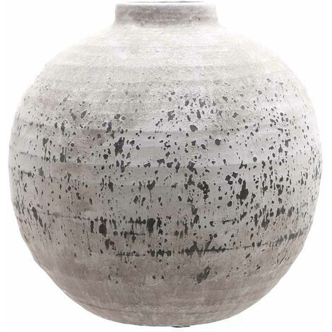 Tiber Large Vase - Ceramic - L36 x W36 x H36 cm - Stone