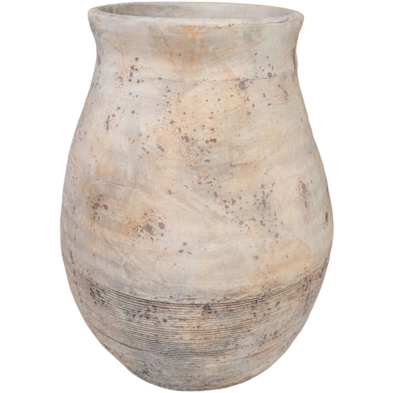 Vase à large ouverture en terre cuite