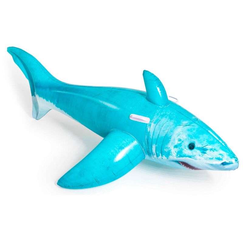 

Flotador de tiburón para + 3 años azul infantil de PVC de 183x102 cm