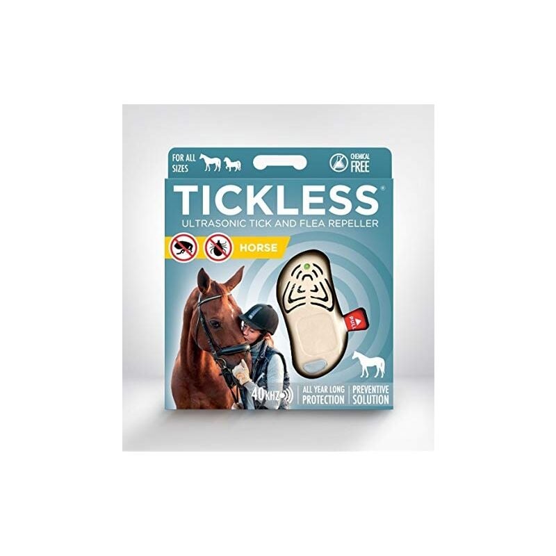 Tickless - horse répulsif ultrason anti-tiques et puces - beige 65404