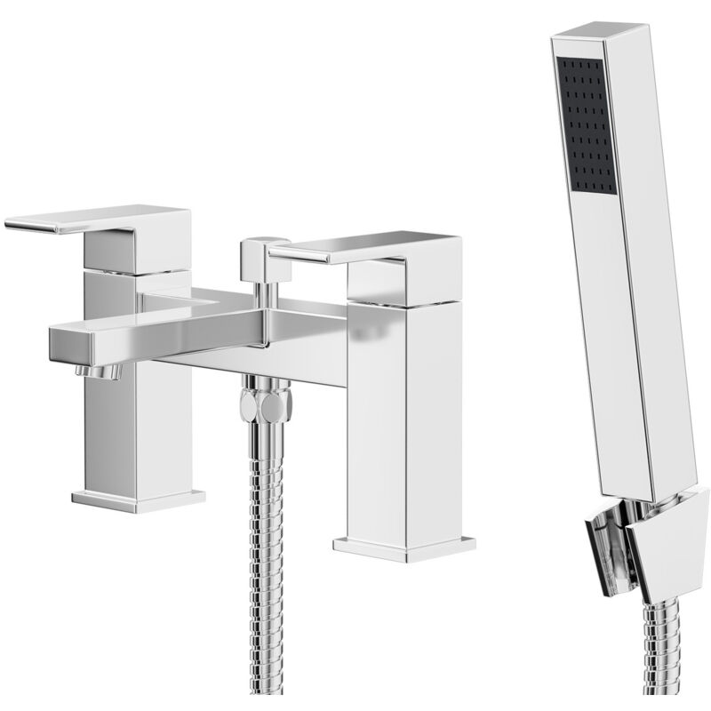 Tide Polished Chrome Bath Shower Mixer Tap with Shower Kit