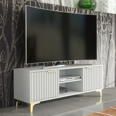 Tide Crest Gold TV Unit 120cm - Dark Grey