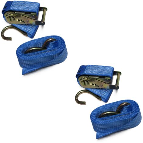 Tie Down Ratchet Straps 1.5T 3M x 50MM X2 (Cargo Lashing Car Load S Hook)