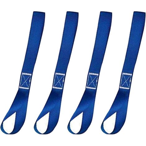 Tie-down straps, tie-down straps, tension straps, luggage tensioner, adjustable load ratchet, for motorcycle, car, trailer, luggage, load, blue, 4 pieces