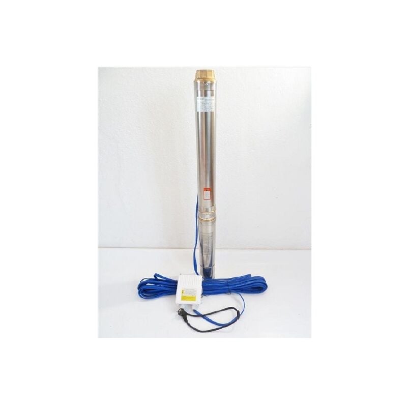 GmbH® Pompe de puits profond 4 pouces 1,5 Kw 10800 L/h 7,6 Bar avec disjoncteur Box - CHM