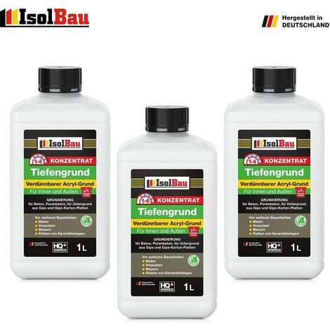 Tiefengrund 3 L Konzentrat 1:4 Verdünnbar Tiefgrund LF Haftgrund Wand Boden