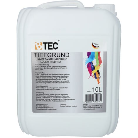 Tiefgrund Profi 10L BTEC - Weiß