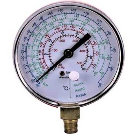 Wasserdruckmesser, Universelles Wasserdruckmessgerät Manometer aus  Aluminiumlegierung, Eisen, 0–200 Psi mit 3/4 Innengewinde für Ersatzschlauch