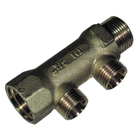 Tiemme - Collettore Riscaldamento 3/4" 2 Vie Da 1/2" A Flauto