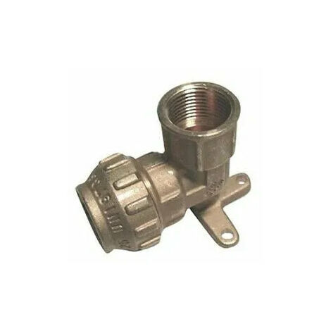 Tiemme - Raccordo Curvo/Gomito Con Base 1/2" Ø20 Polietilene Ottone