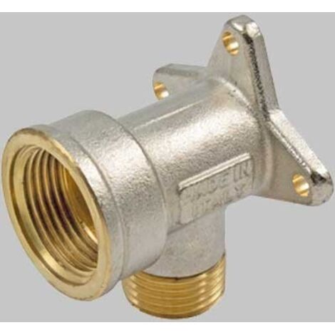 Tiemme - Raccordo Curvo/Gomito Femmina Con Base 3/4" Per Kit Multistrato/Rame