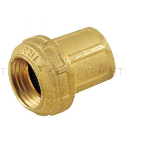 Tiemme - Raccordo Dritto Femmina  11/2 ø50 In Ottone Polietilene