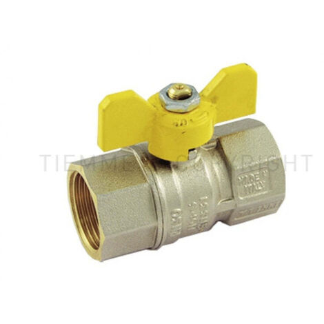 Tiemme - valvola arresto a sfera gas 3/4 femmina-femmina passaggio standard