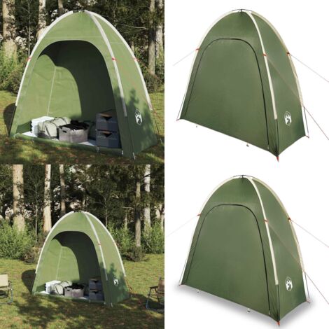 Tienda de almacenamiento impermeable verde - Tienda de campaña con almacenaje - Almacenamiento de campaña