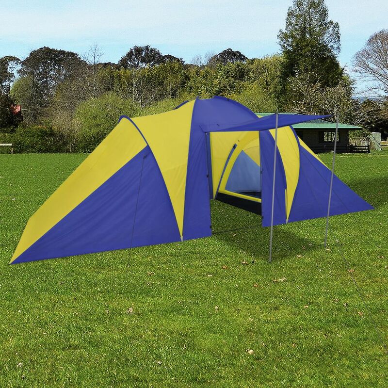 

Tienda De Campana 6 Personas Azul Marino / Amarillo