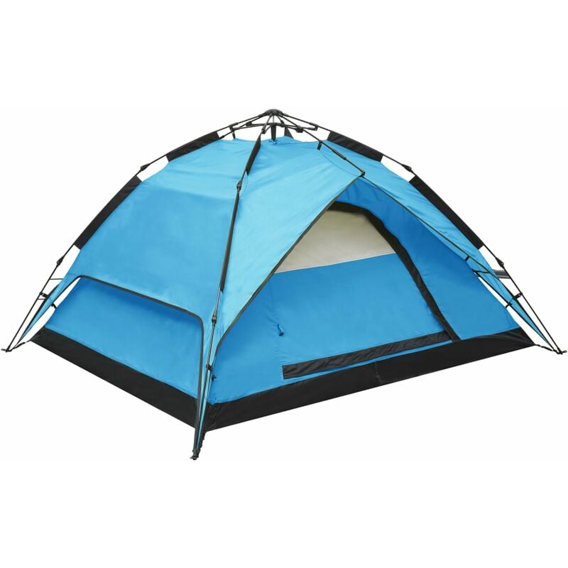 

Tienda de campaña desplegable 2-3 personas azul 240x210x140 cm - Azul - Vidaxl