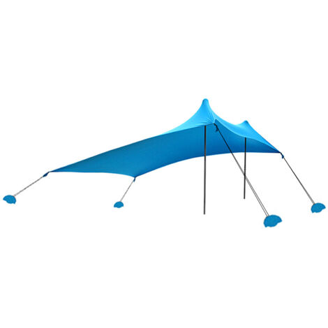 Tienda de campaña LIFCAUSAL con toldo y anclaje de arena para picnics, pesca y acampada costera.