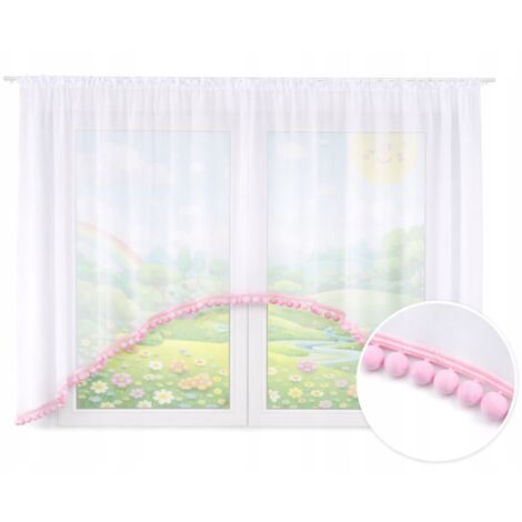 Tienda de campaña Maja para niñas con pompones, rosa, 300 x 145