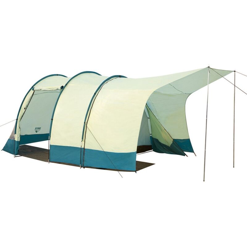 

Tienda de campaña para 4 personas de poliéster beige de 200x220x280 cm