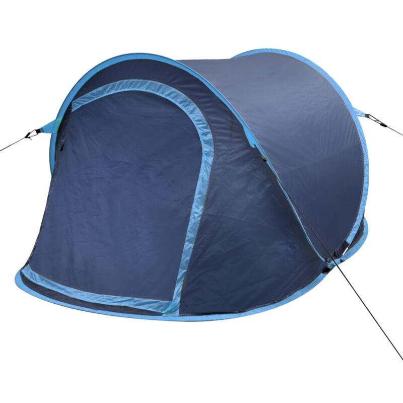

Tienda de Campaña Desplegable 2 Personas Azul Marino Azul Claro - Azul - Vidaxl