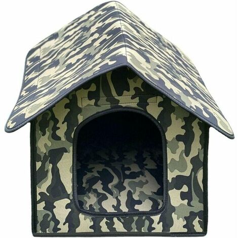 Tienda de campaña para mascotas al aire libre, refugio para gatos compuesto de EVA impermeable, condominio de Villa para gatos sin deformación, jaula plegable para perros y gatos, casas para gatos-M