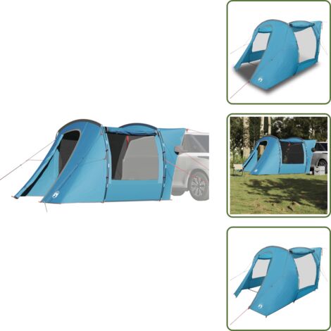 Tienda de camping azul - vidaXL Carpa para coche impermeable azul - Acampada en coche impermeable