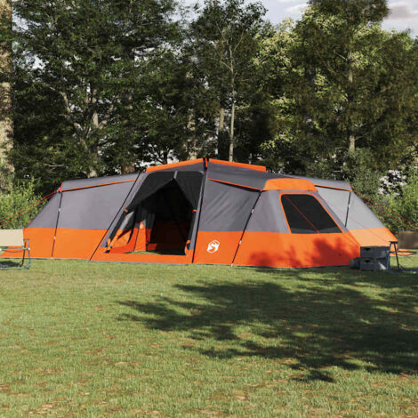 Tienda Familiar Gris y naranja 833 x 585 x 216 cm tafetán