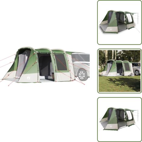 Tienda impermeable - vidaXL Carpa para coche impermeable verde - Camping en coche