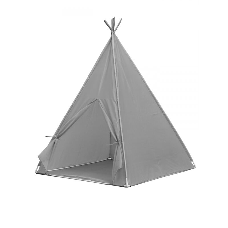 

Tienda tipi infantil para juegos | Plegable | Gris | Hindú - Mobiclinic