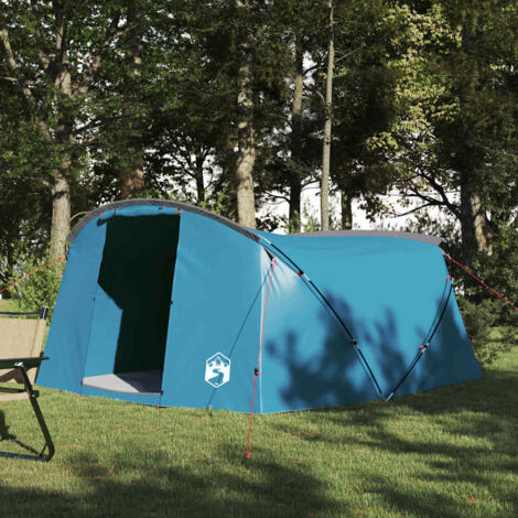 Tienda túnel para 4 personas Azul y gris 318 x 275 x 140 cm
