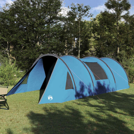 Tienda túnel para 4 personas Azul y gris 778 x 356 x 210 cm