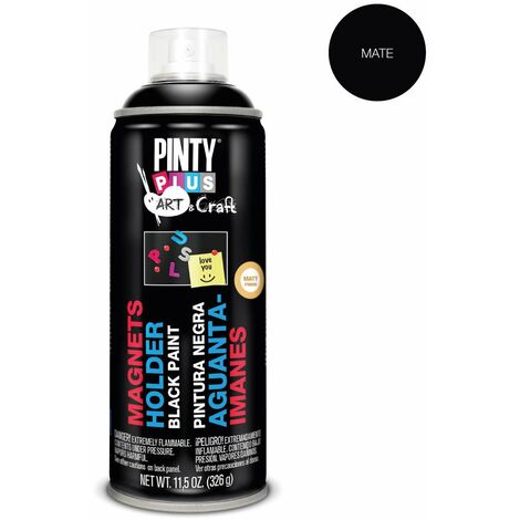 pintyplusart &amp; craft vernice spray 520 cc vernice magnetica nera pi104
