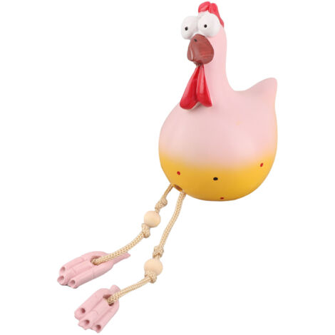 Tierfigur – Hilde Gartendekoration – Buntes Keramikhuhn aus hochwertigem Kunstharz, 25 cm – 1 Stück