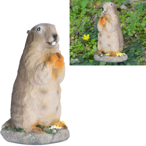 Tierfigur [Murmeltierstatue aus Kunstharz] Einzigartiges Design, langlebige Verarbeitung, Bonsai-Dekoration, Wohnzimmer, Garten