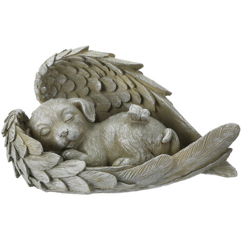 Tiergedenkstatue aus Kunstharz, schlafende Engelkatze, 22,6 x 13 x 12,5 cm, zum Gedenken an ein Haustier