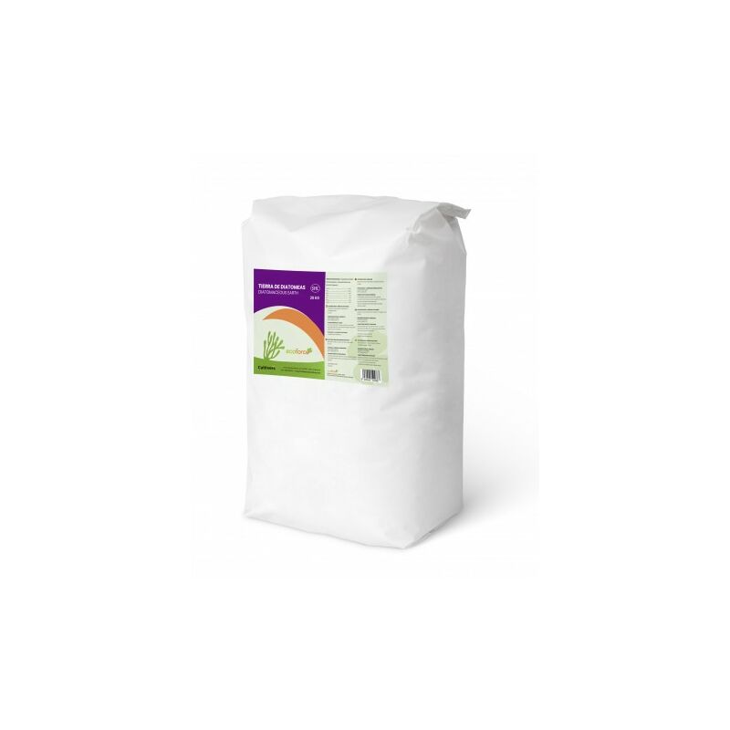 

CULTIVERS Tierra de Diatomeas micronizada 20 Kg. Tierra de diatomea no calcinada de Alta pureza, sin tratamientos ni residuos