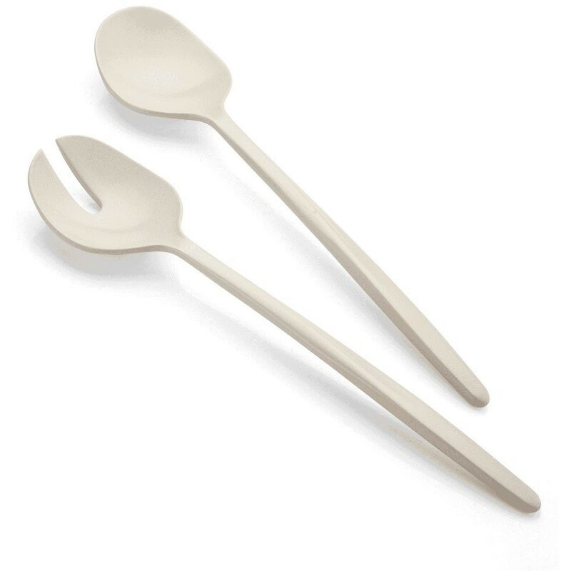 Iperbriko - Tierra Guzzini Collection couverts à salade couleur blanc