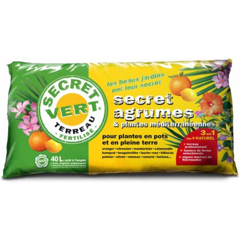 Tierra orgánica para cítricos y plantas mediterráneas 40 L 40 litros